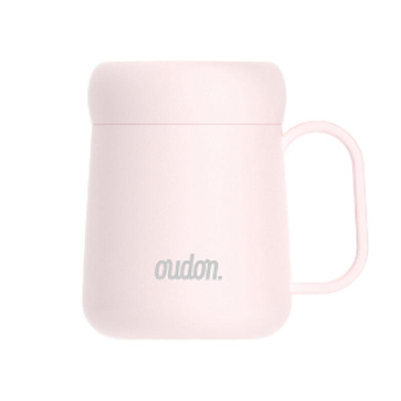 OUDON保温杯 智能温显可拆卸闷茶杯 316不锈钢保冷杯 桌面杯灰色
